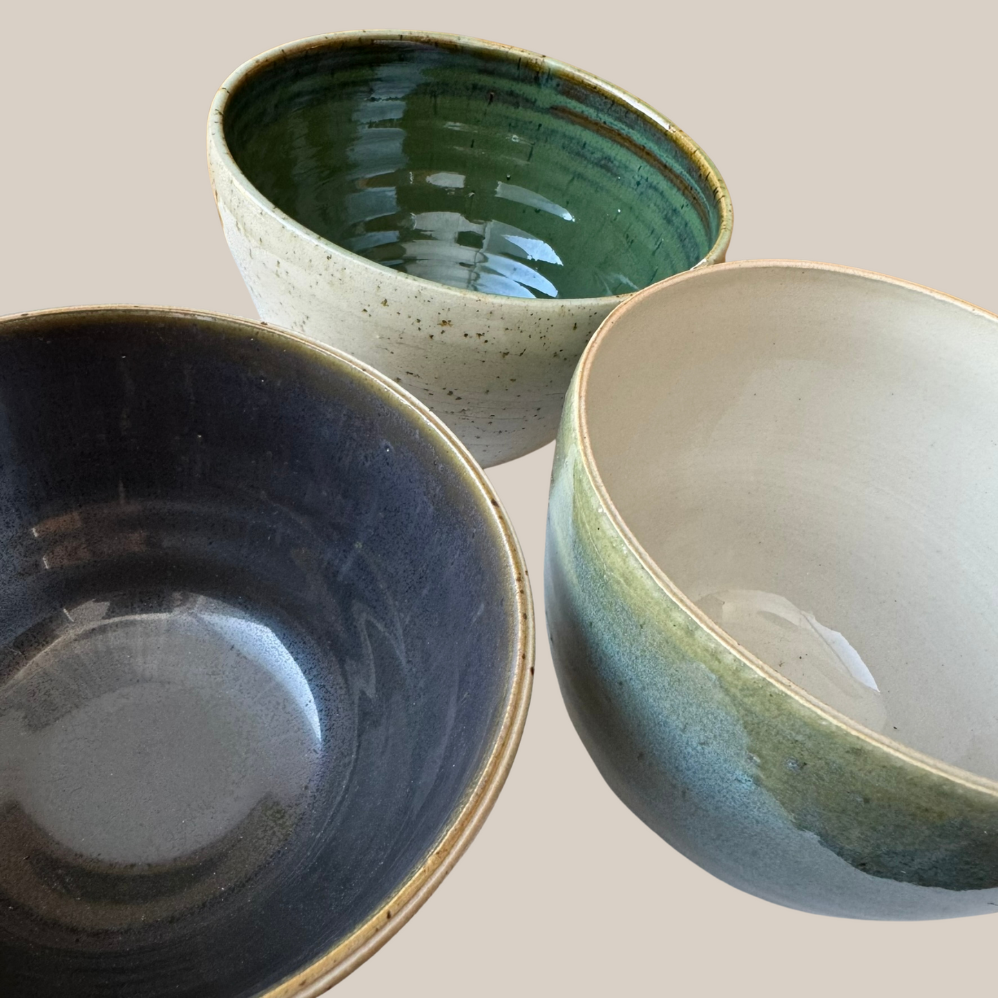 Keramik skål nr.59-turkis&grøn