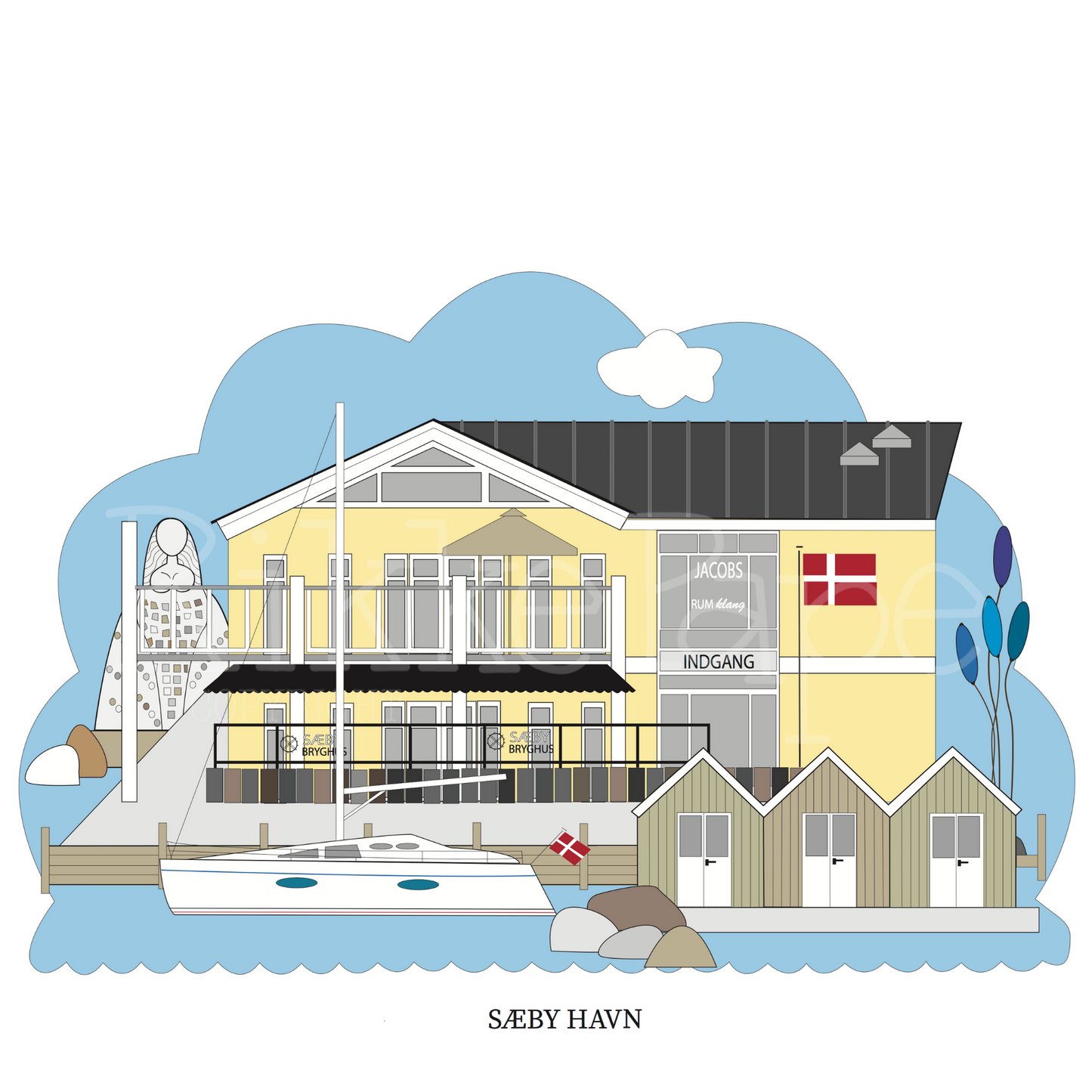 Udsnit af 9300 - Sæby Havn