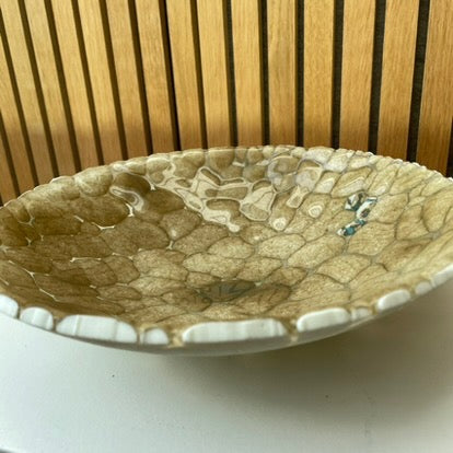 Unika glasskål 2. Fransk vanille/turkis