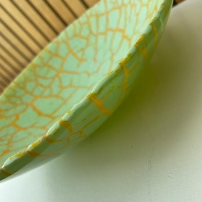 Unika glasskål 5. Mintgrøn / morgenfrue gul