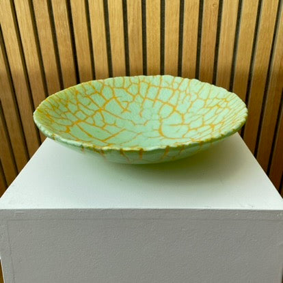 Unika glasskål 5. Mintgrøn / morgenfrue gul