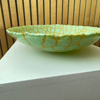 Unika glasskål 5. Mintgrøn / morgenfrue gul