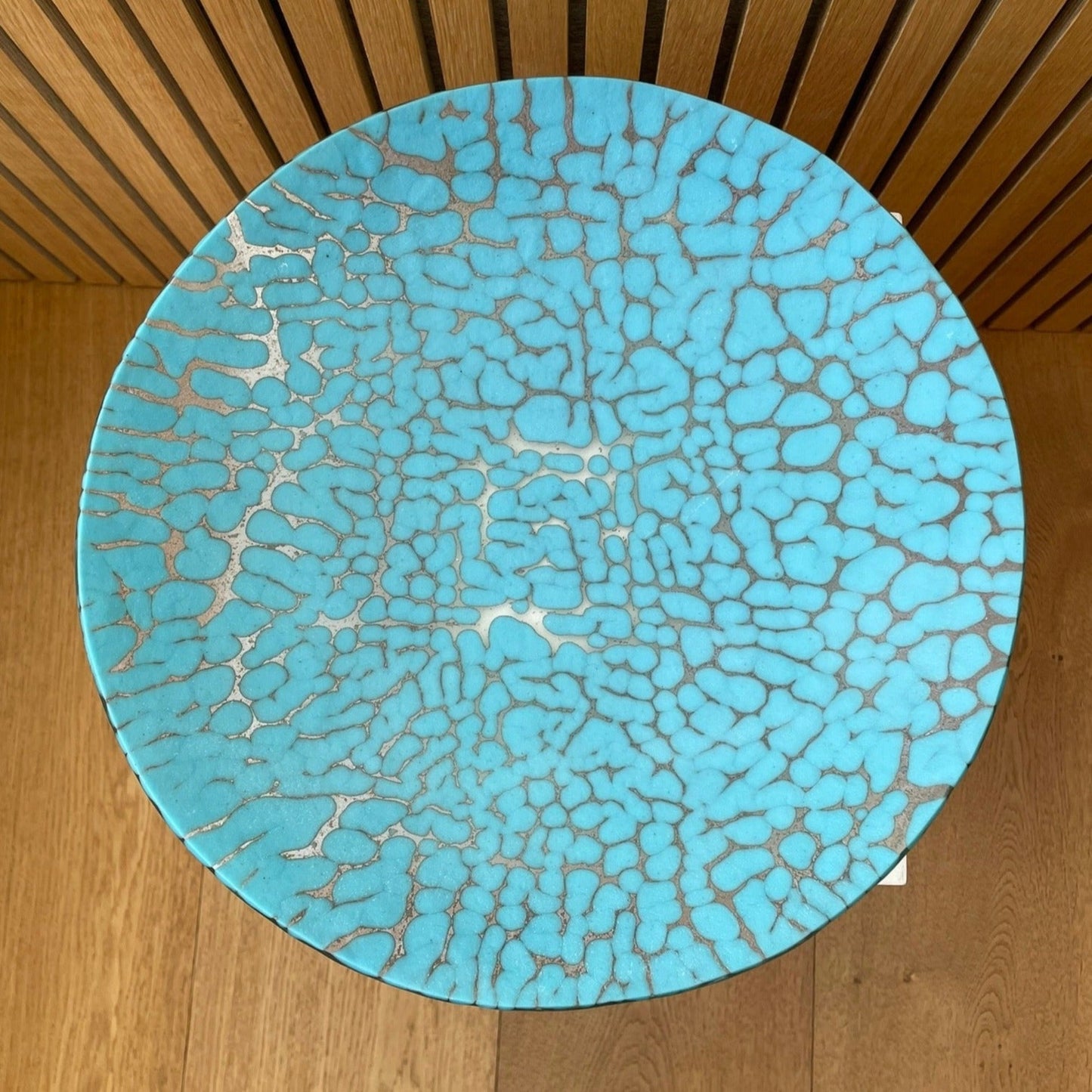 Unika glasskål 11. turkis /fransk vanille