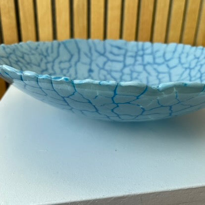 Unika glasskål 6. lyseblå / himmelblå