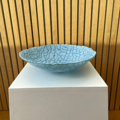 Unika glasskål 6. lyseblå / himmelblå