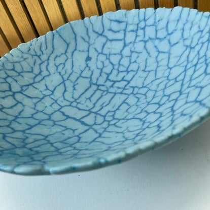 Unika glasskål 6. lyseblå / himmelblå