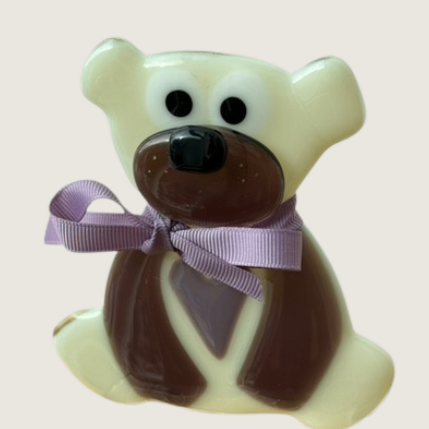 Bamse Creme- og blommefarvet