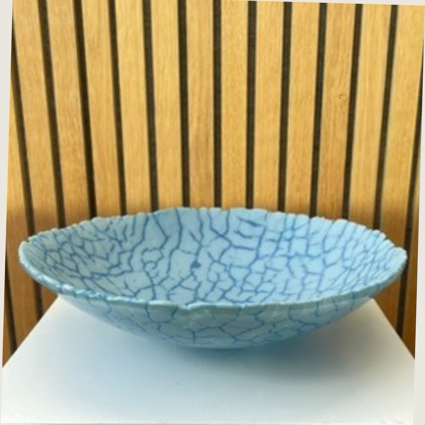 Unika glasskål 6. lyseblå / himmelblå