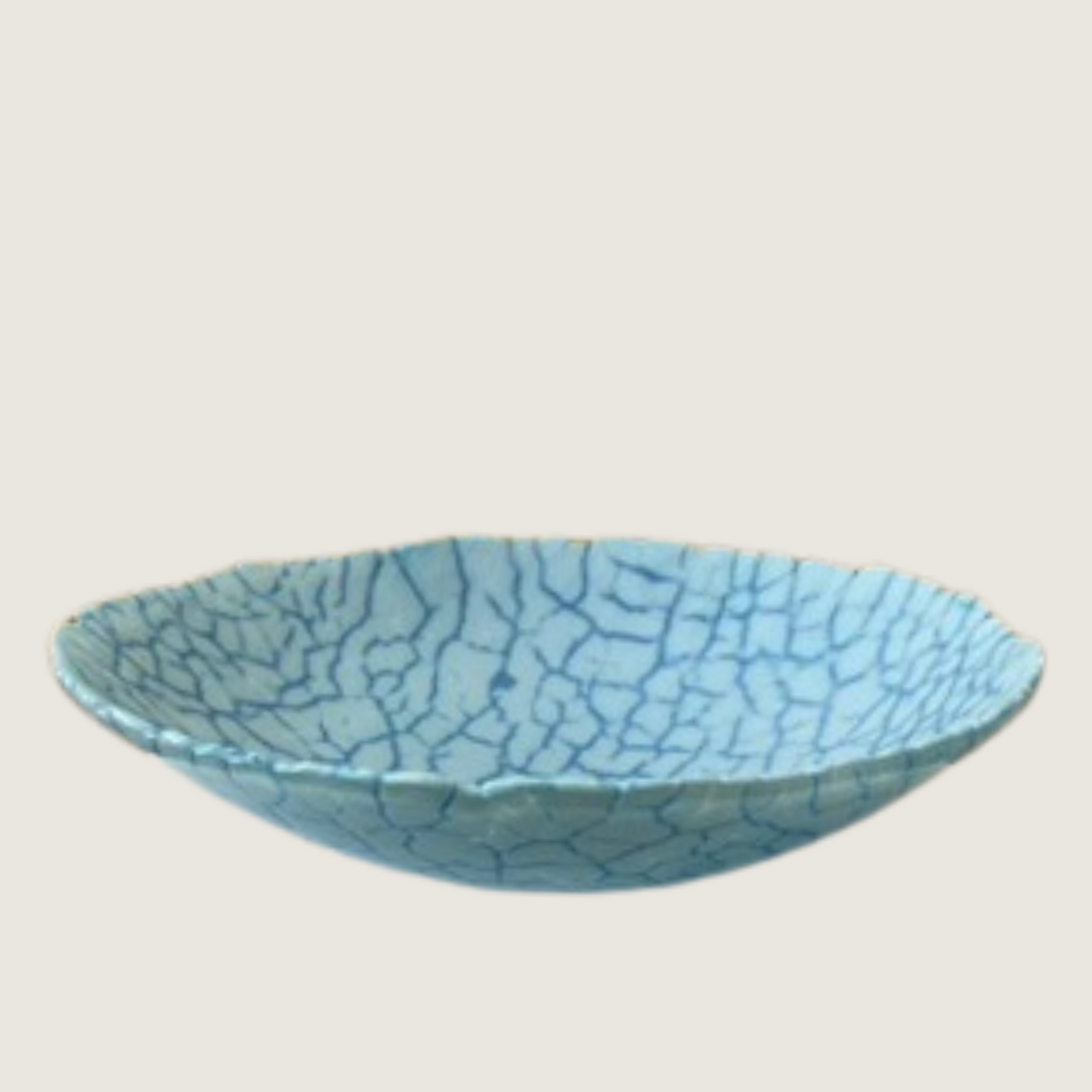 Unika glasskål 6. lyseblå / himmelblå