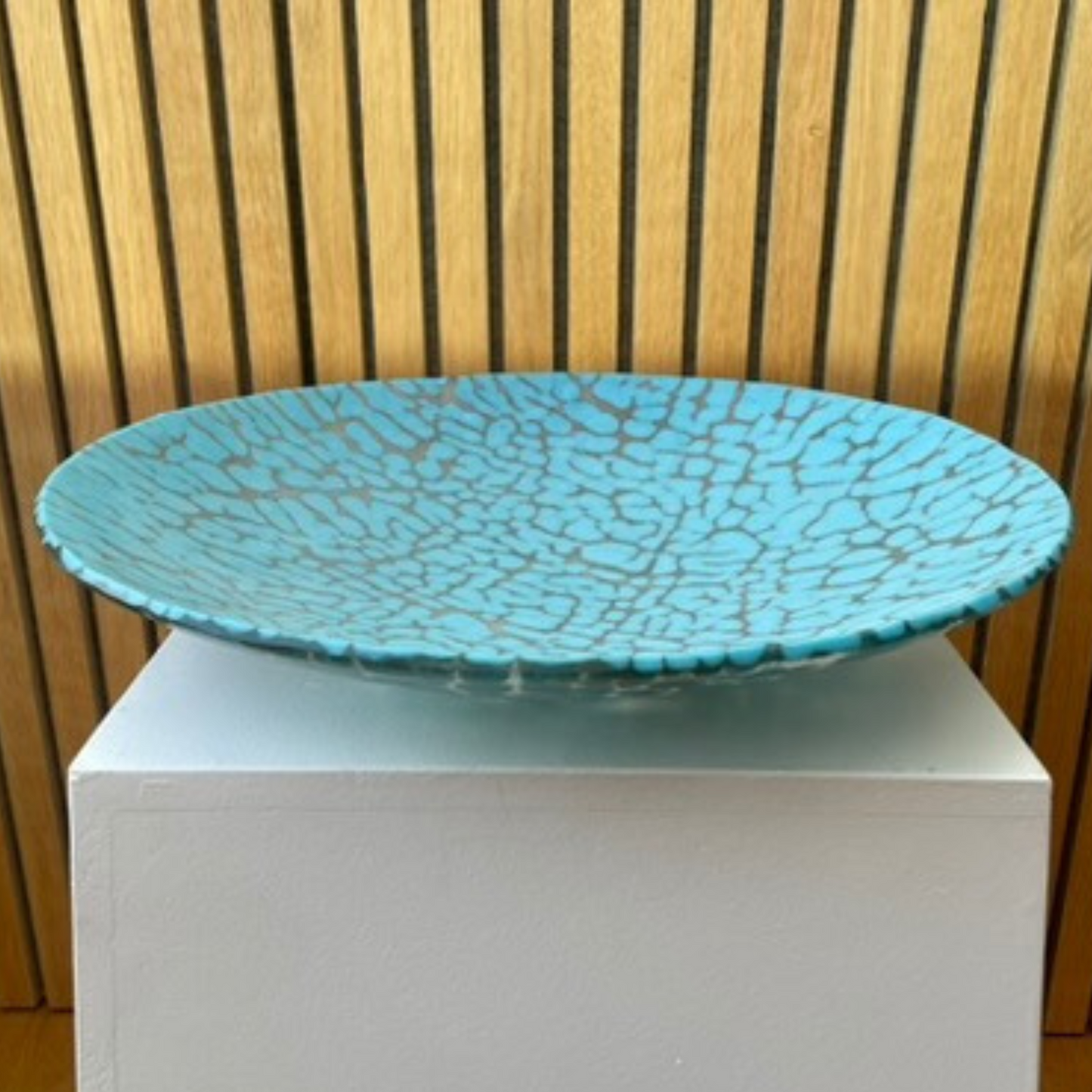Unika glasskål 11. turkis /fransk vanille