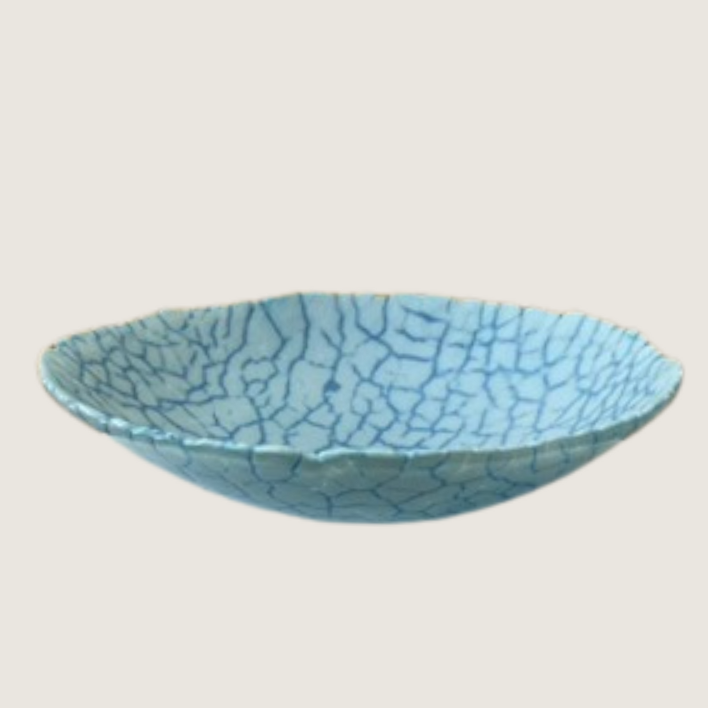 Unika glasskål 6. lyseblå / himmelblå