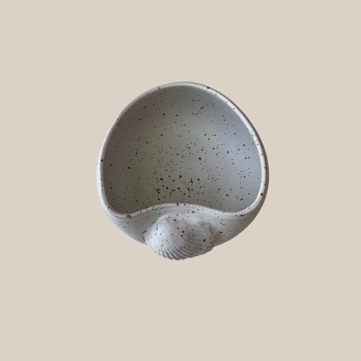 Espresso/cortado kop-hvid keramik kop med musling
