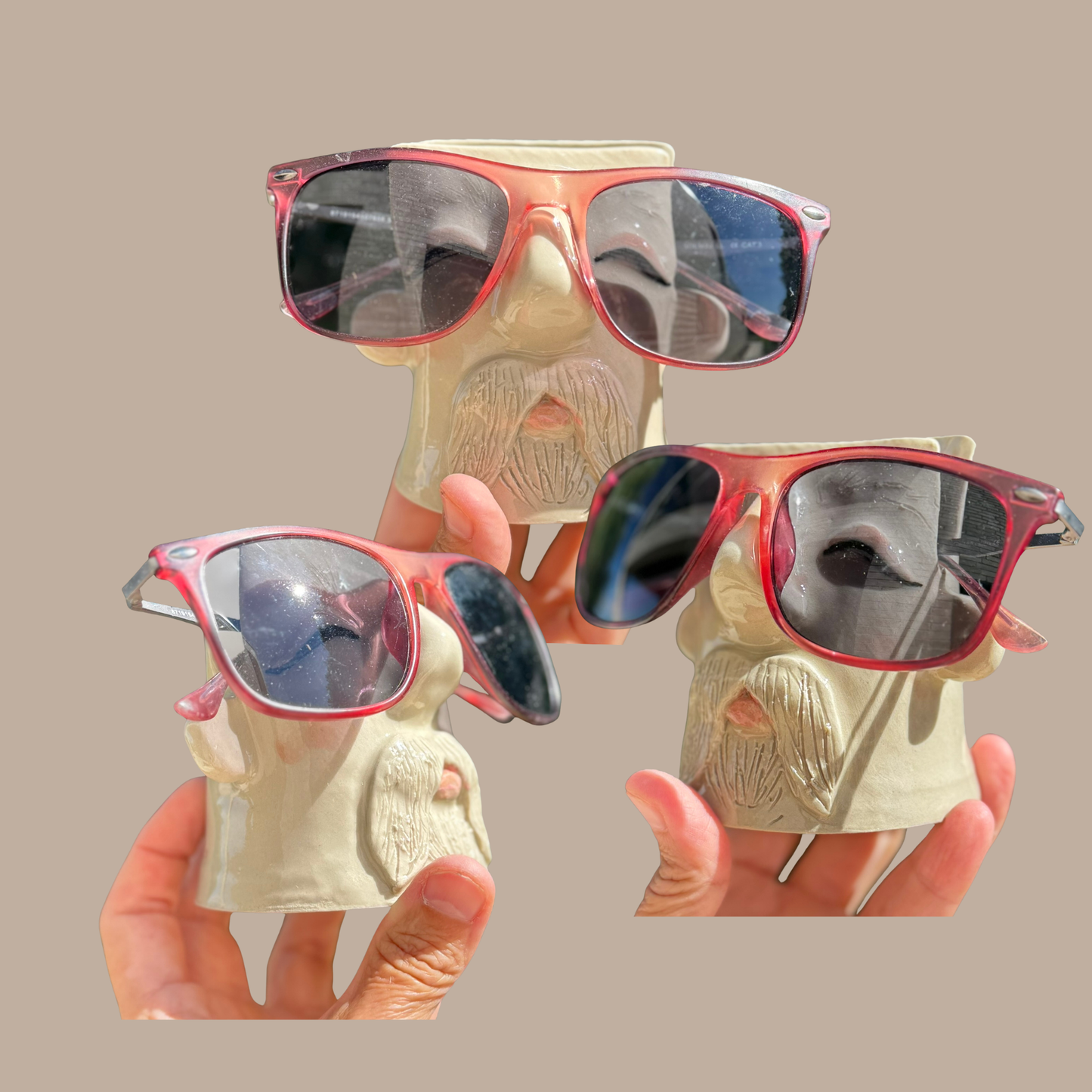Kiki brilleholder 14-Rød solbrille