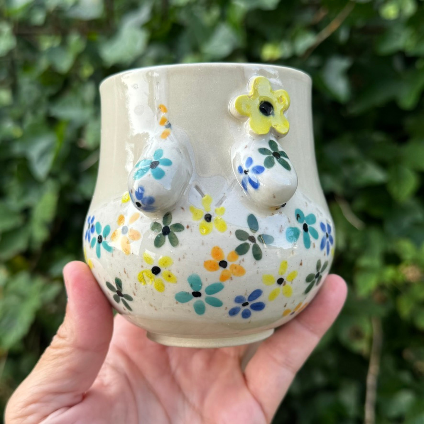 PAR 24- HR & FRU i hvid med blomster