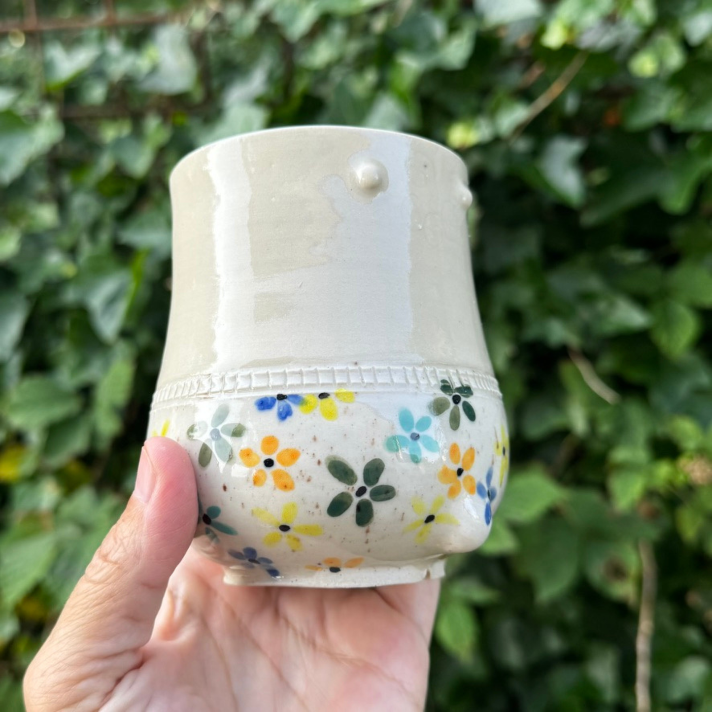 PAR 24- HR & FRU i hvid med blomster