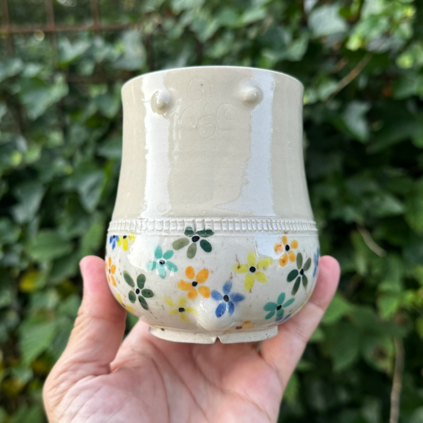 PAR 24- HR & FRU i hvid med blomster
