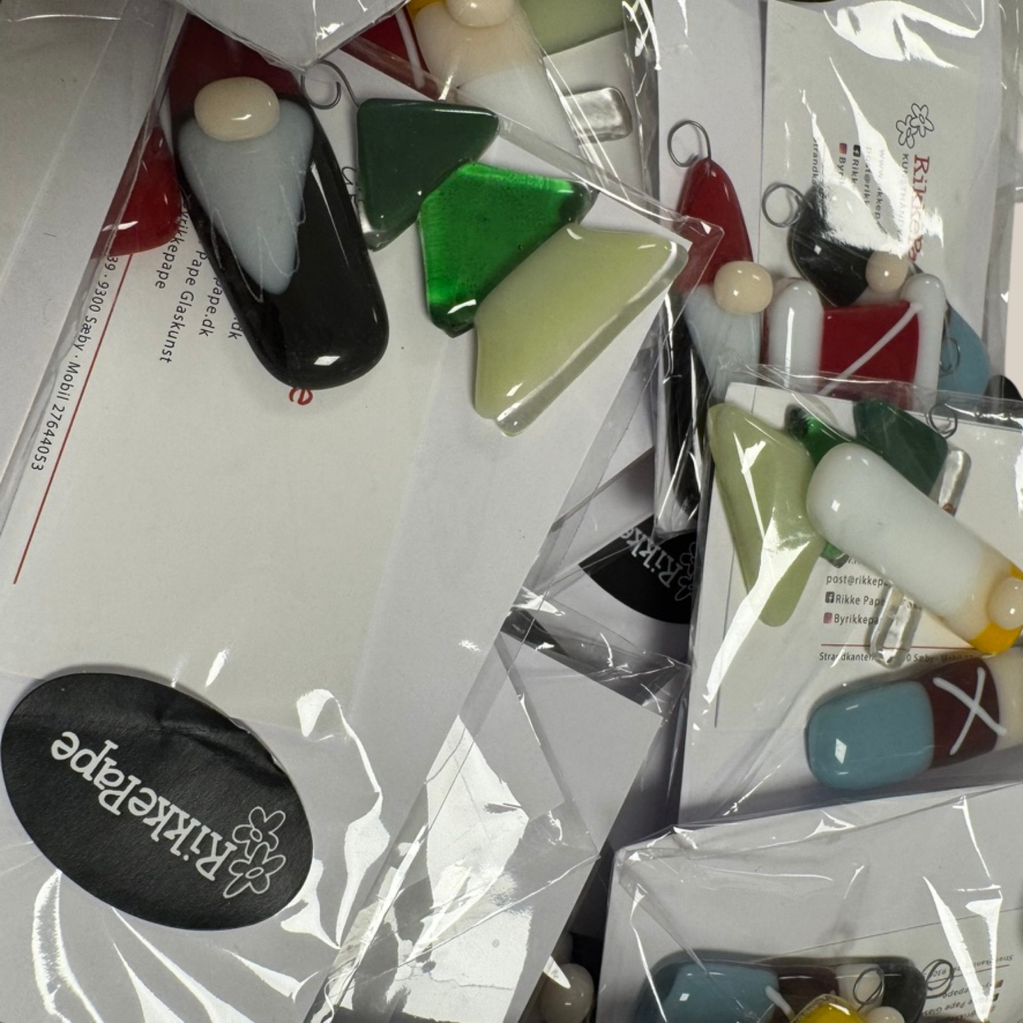 Ophæng -  sæt af 3 små ass.