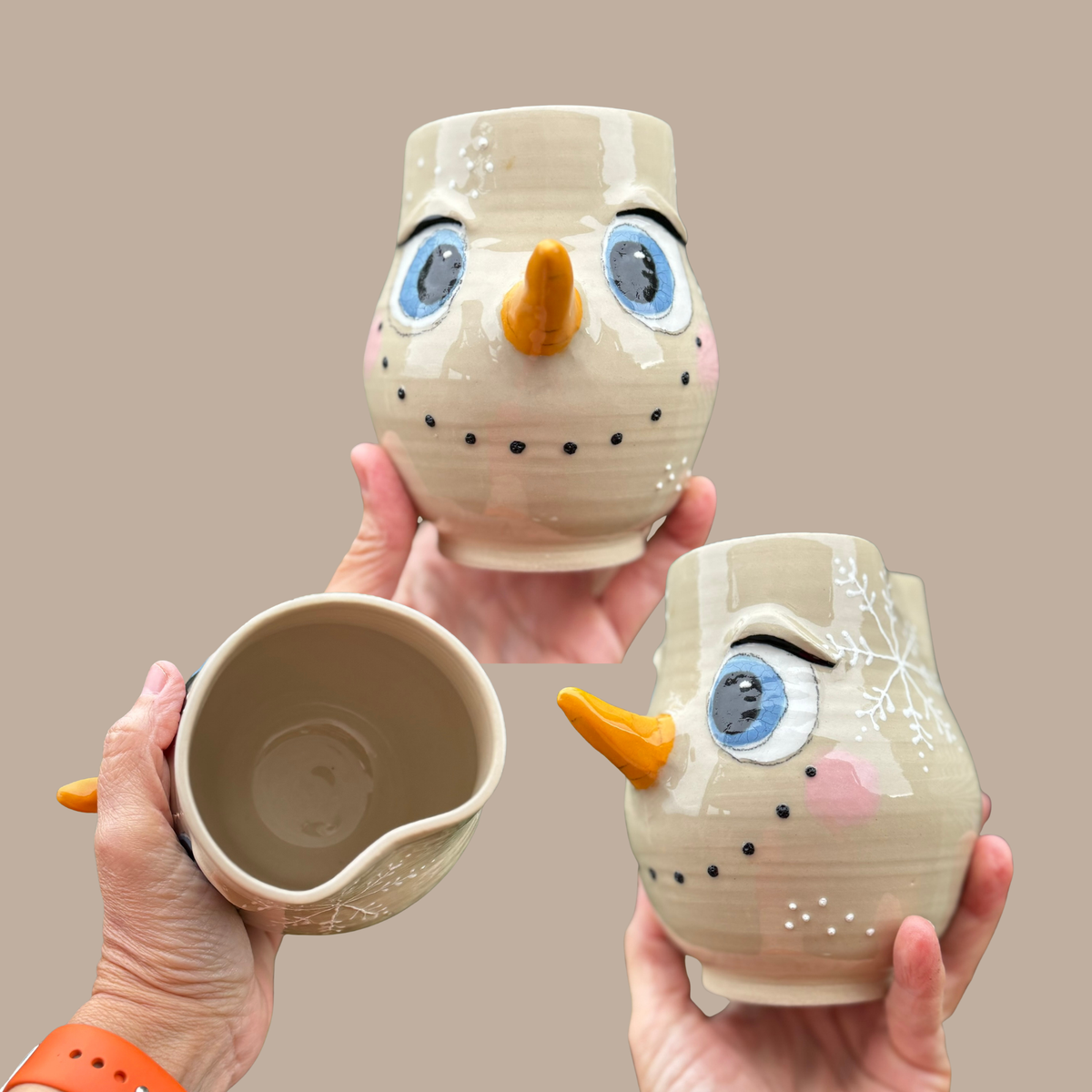 Snemands kop/vase nr. 44