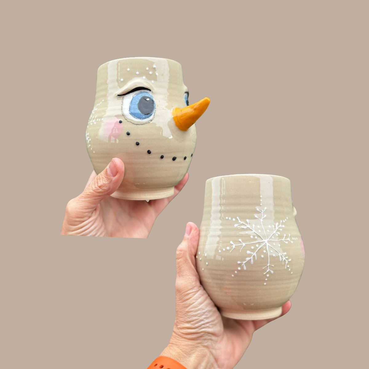 Snemands kop/vase nr. 44