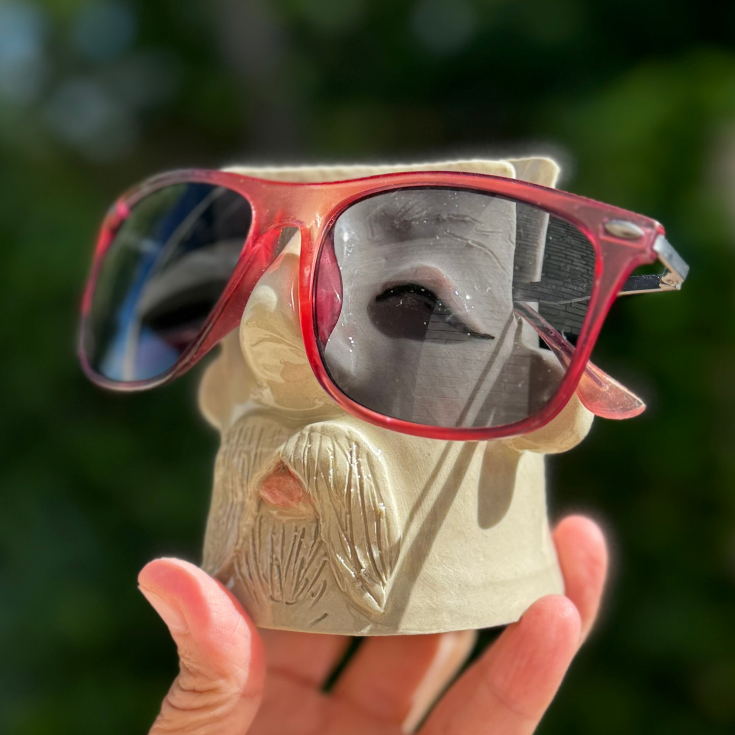 Kiki brilleholder 14-Rød solbrille