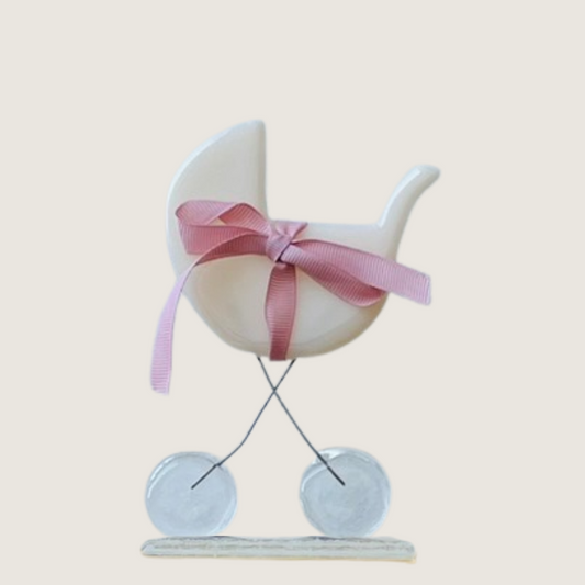 Barnevogn cremefarvet