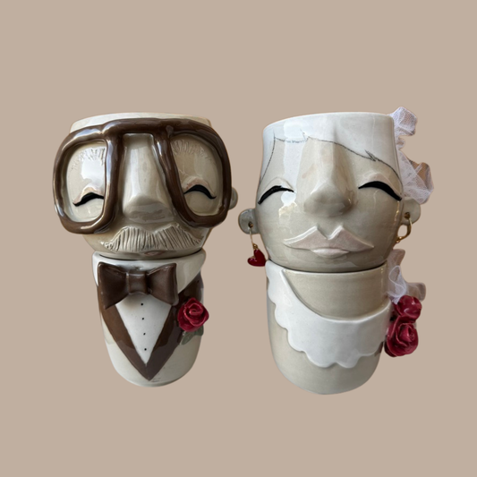 Brudepar - 4 kopper ialt.