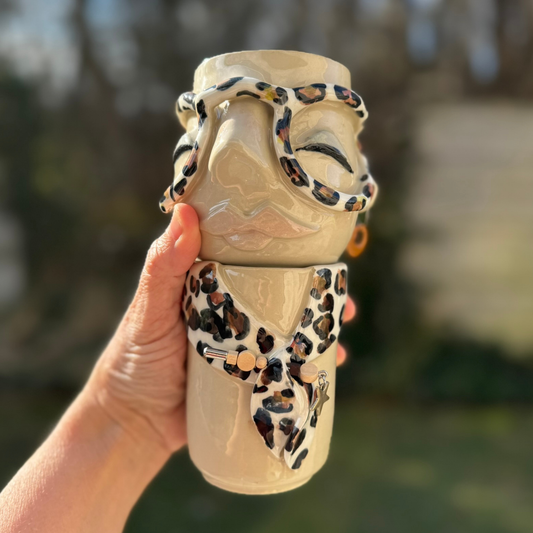 Kiki kop + Kiki krop kop- Leo-brille + tørklæde