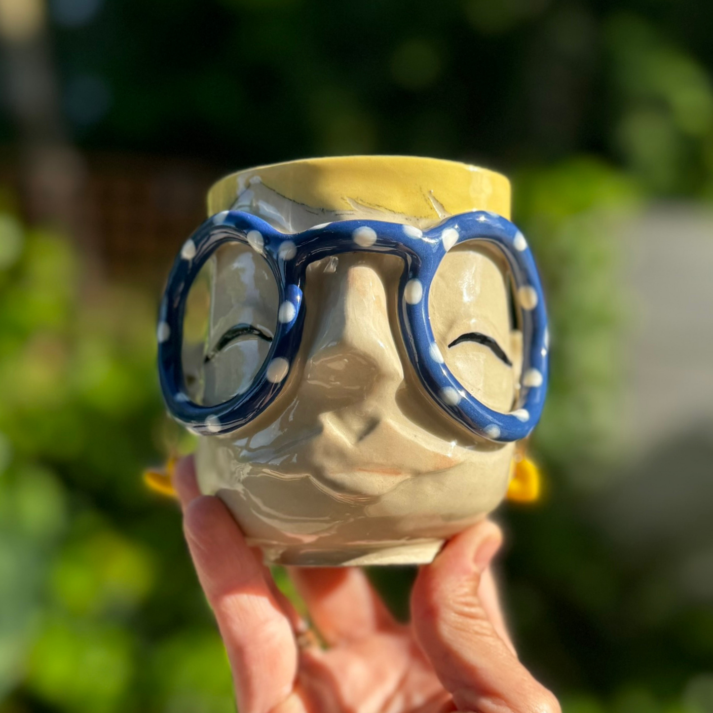 Kiki kop 194 - Blå prikket brille