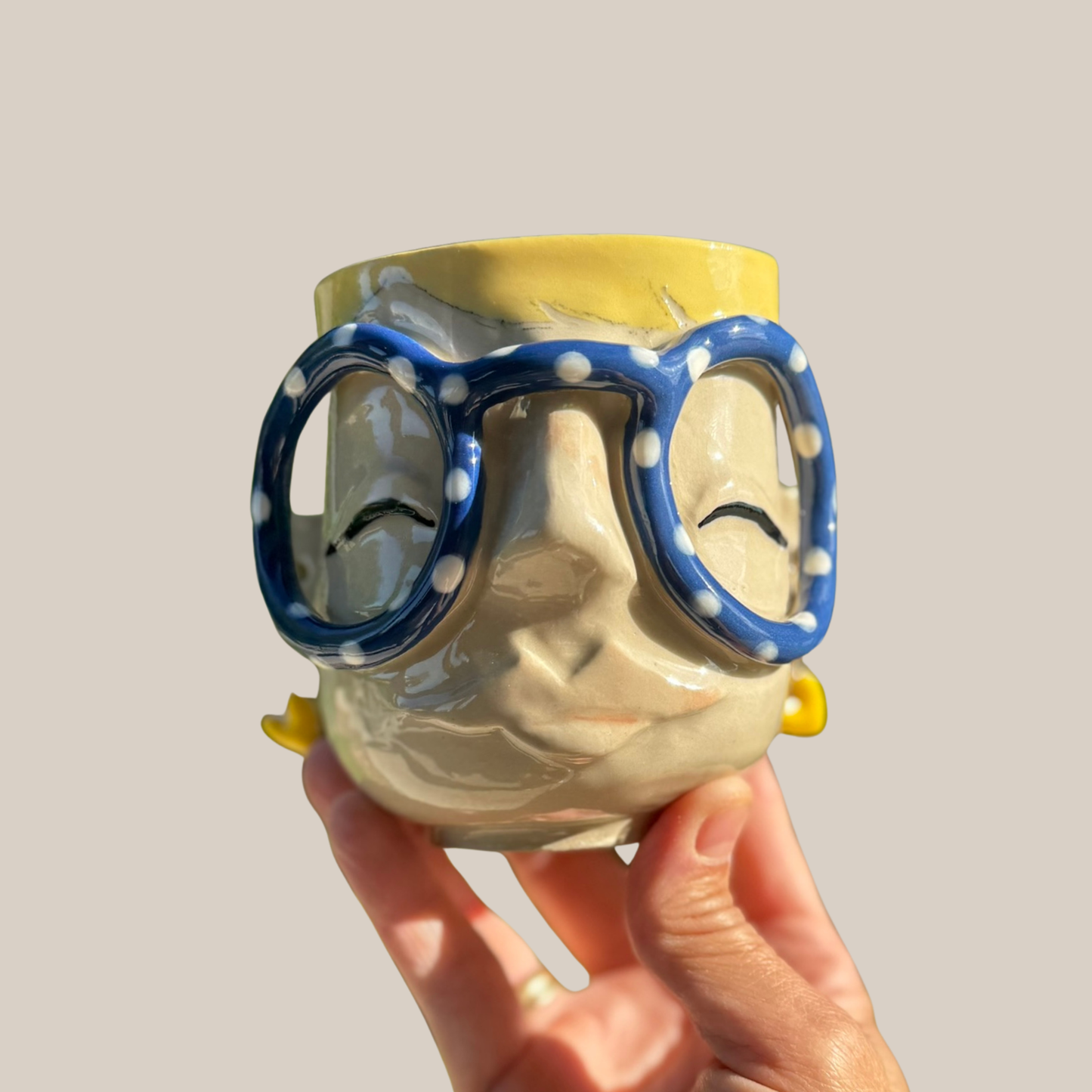 Kiki kop 194 - Blå prikket brille