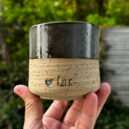 Farsdagskop 3- gråblå.