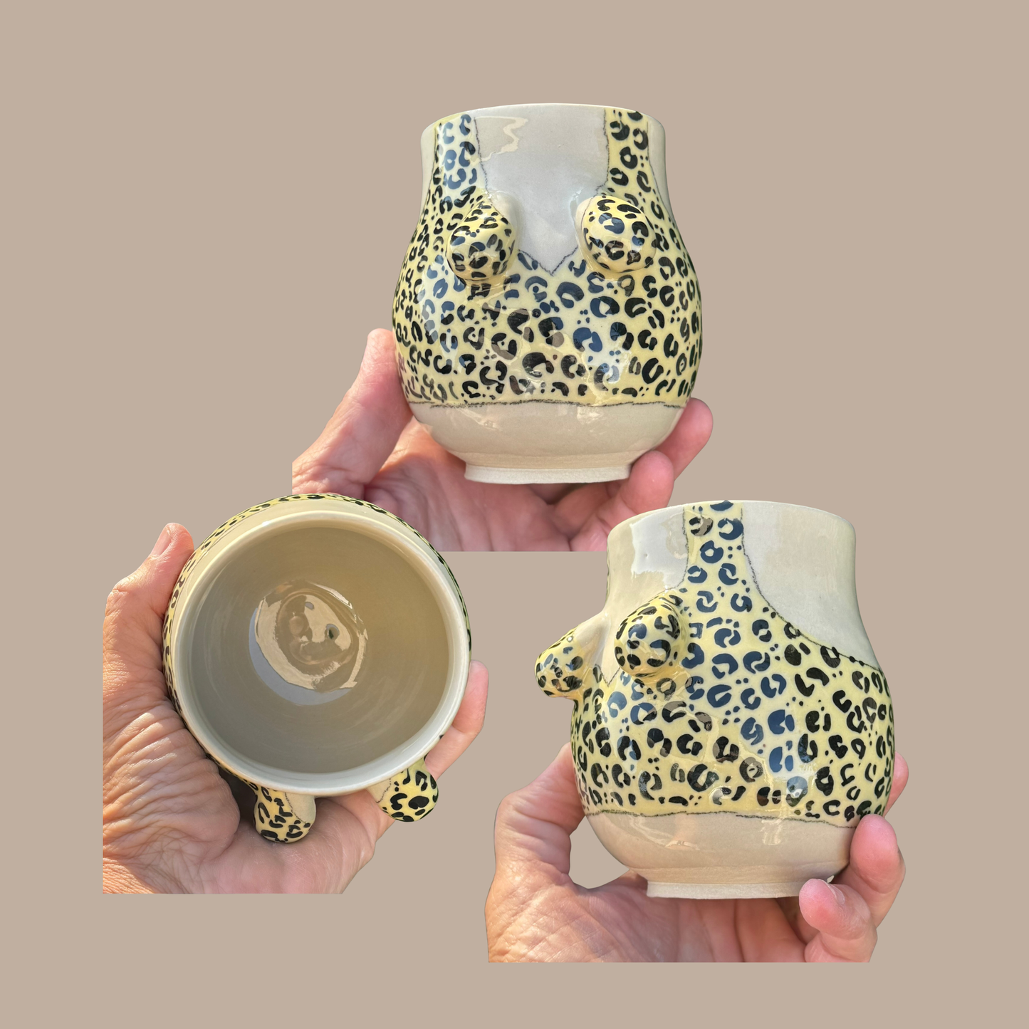 PAR 29- HR & FRU Gul med leopard mønster