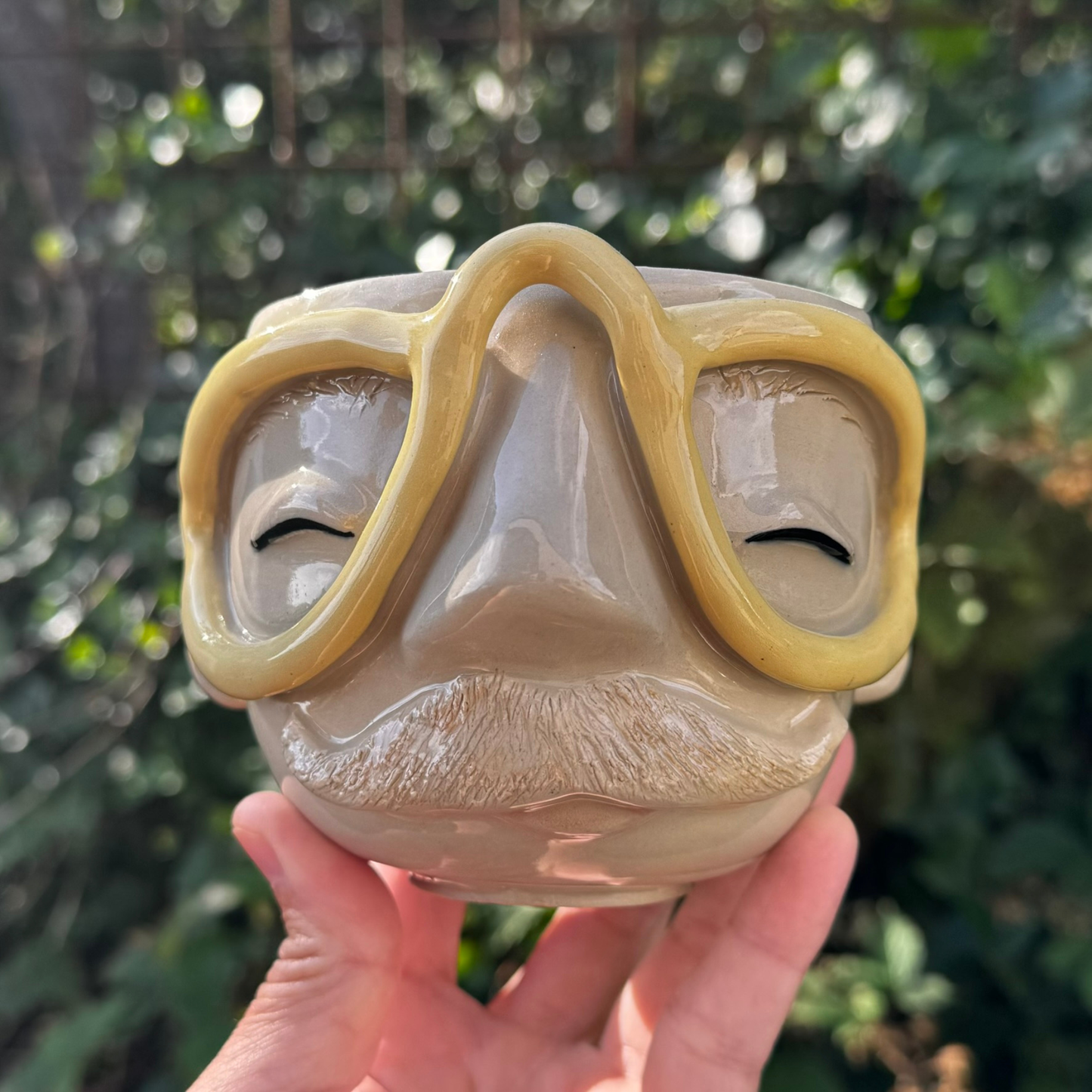 Kiki Moustache kop 213 - gul brille