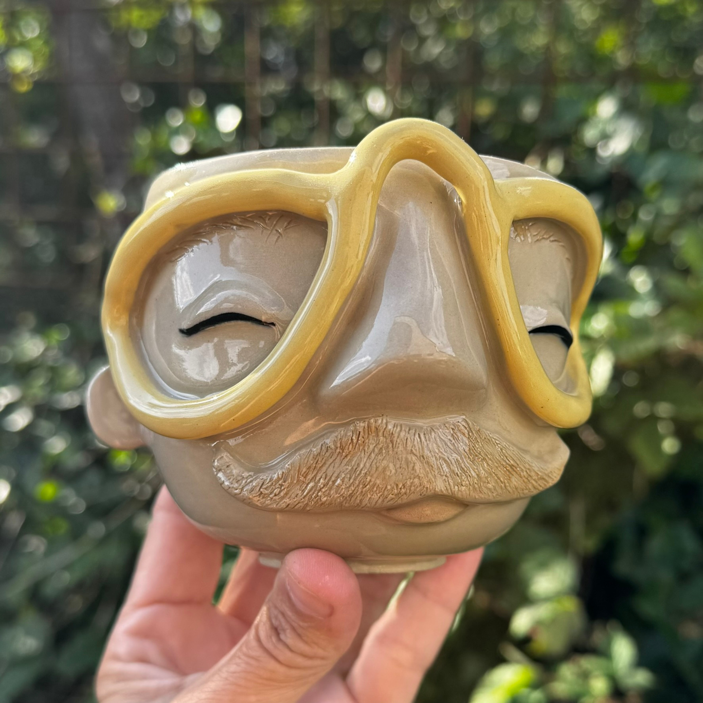 Kiki Moustache kop 213 - gul brille
