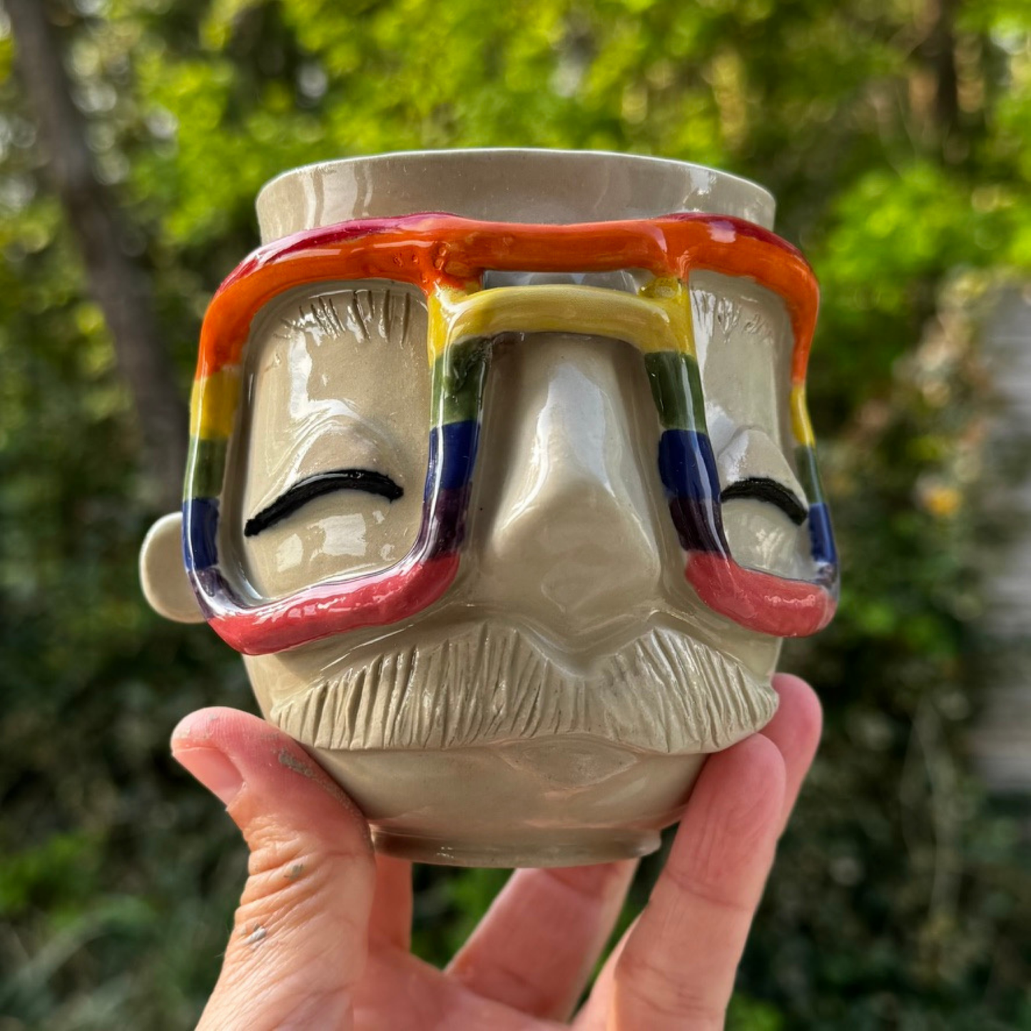 Kiki Moustache kop 143 - Regnbuebrille