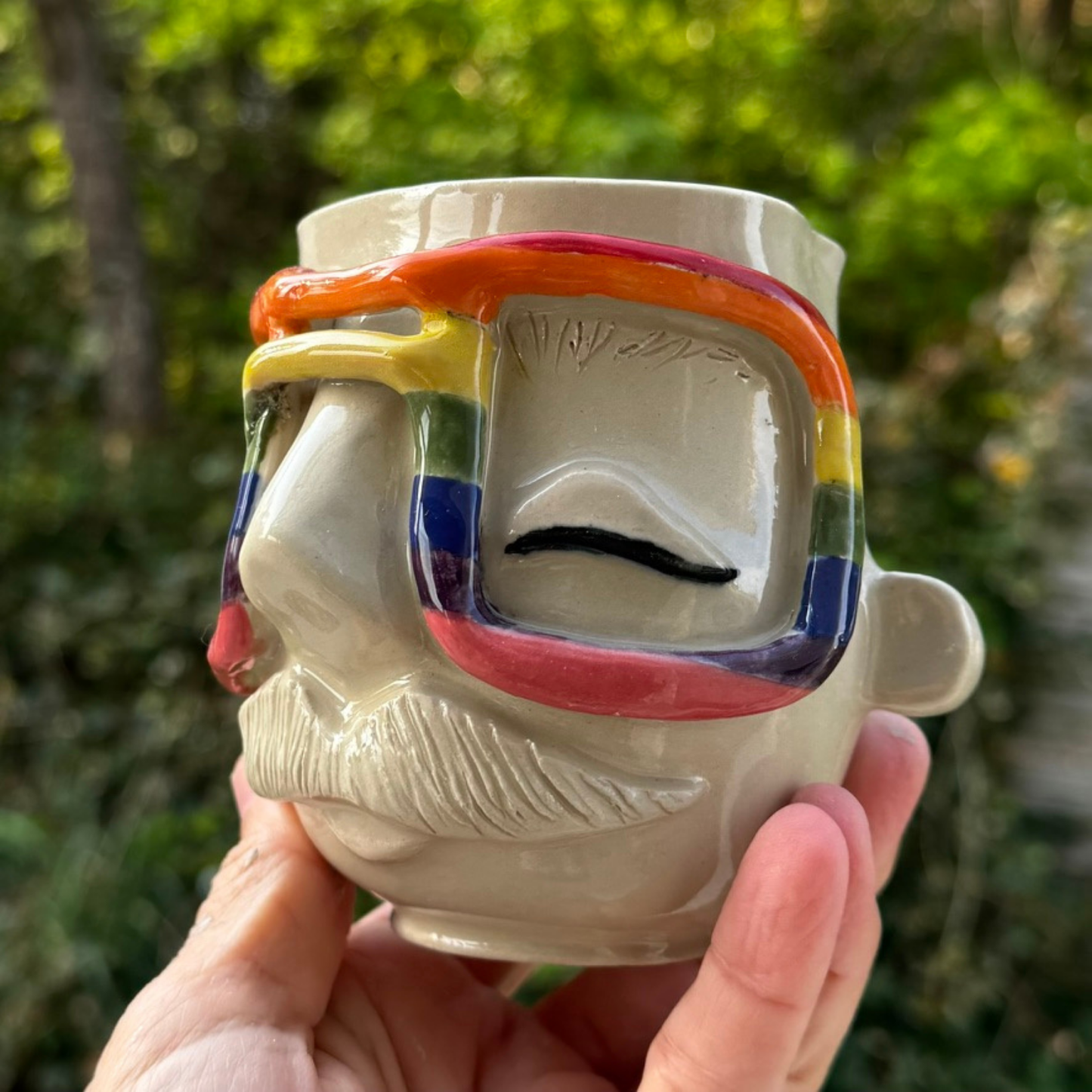 Kiki Moustache kop 143 - Regnbuebrille
