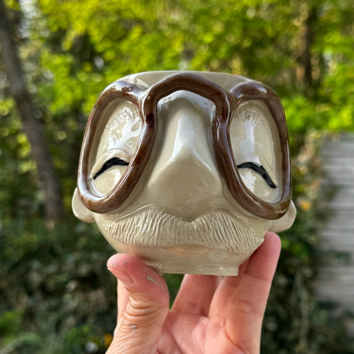 Kiki Moustache kop 183 - brune briller UDEN tekst