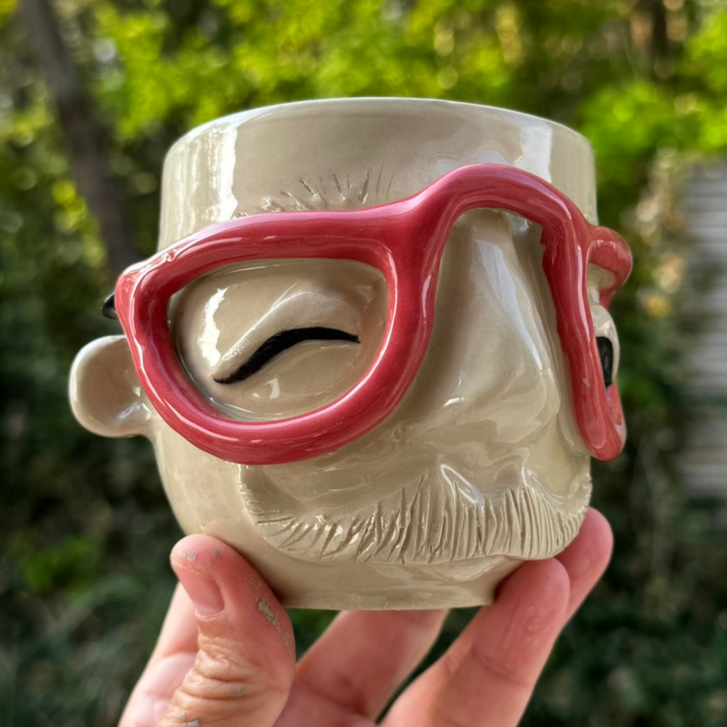Kiki Moustache kop 178 - Rød brille
