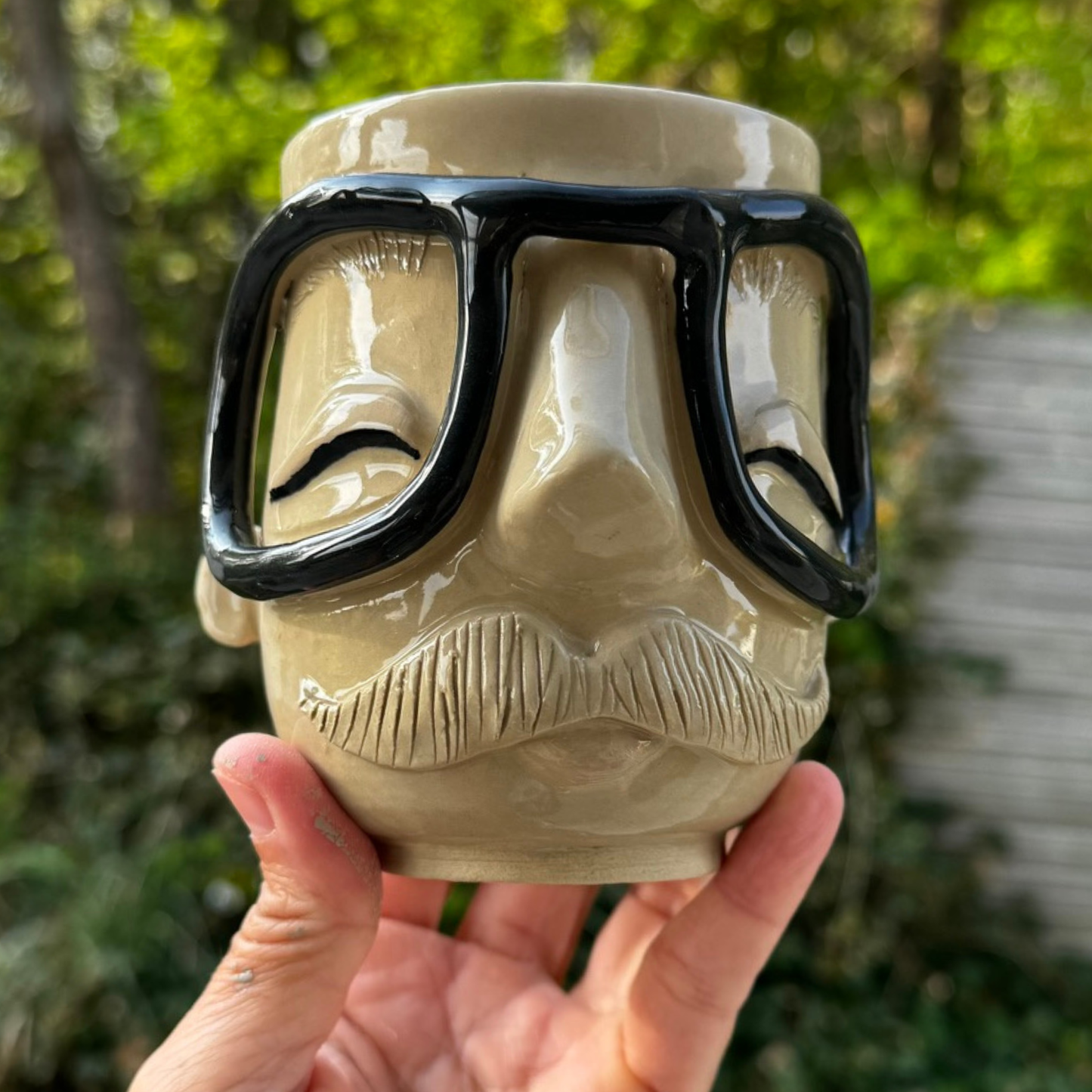 Kiki Moustache kop 175 - Sorte briller UDEN tekst