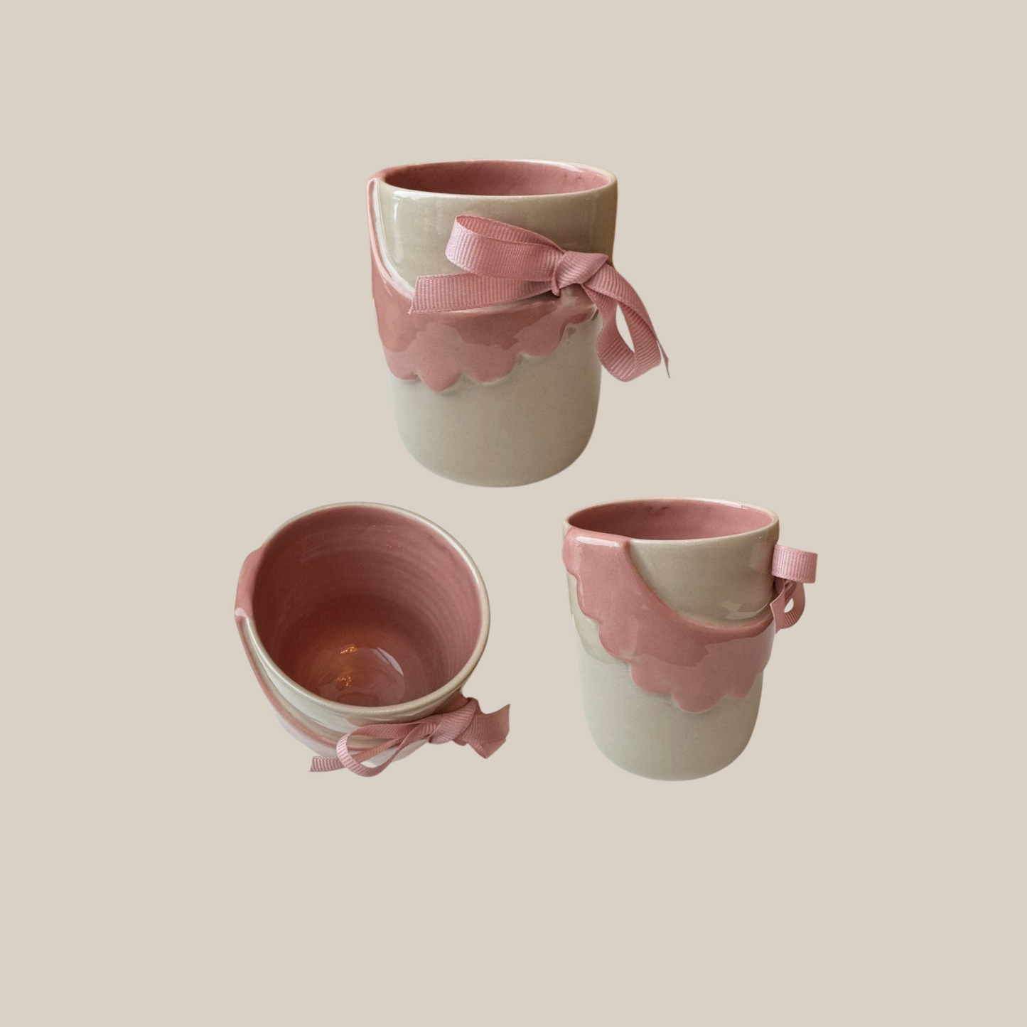 Kiki Krop Kop m. rosa krave og sløjfe