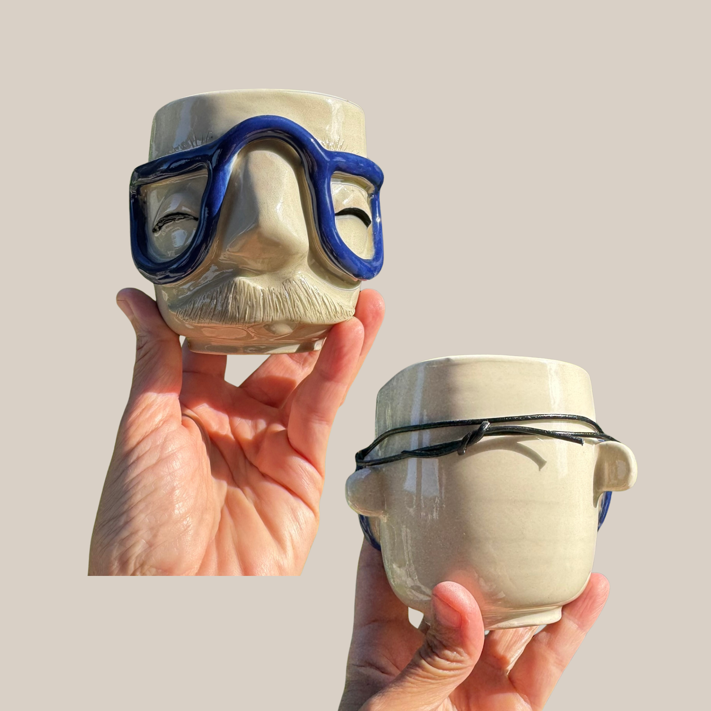 Kiki Moustache kop 195- Blå brille
