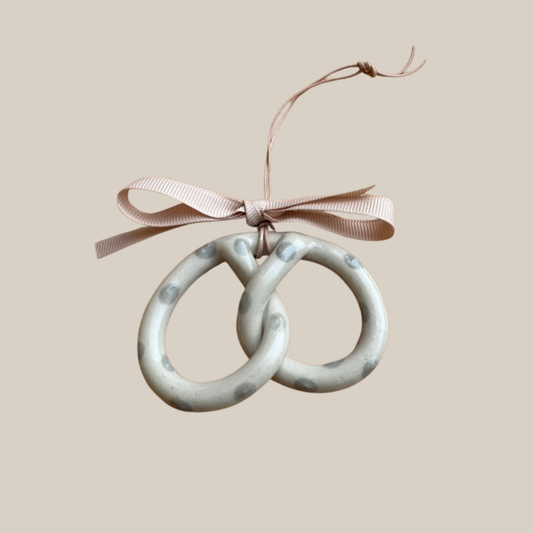 Kringle m. beige prikker