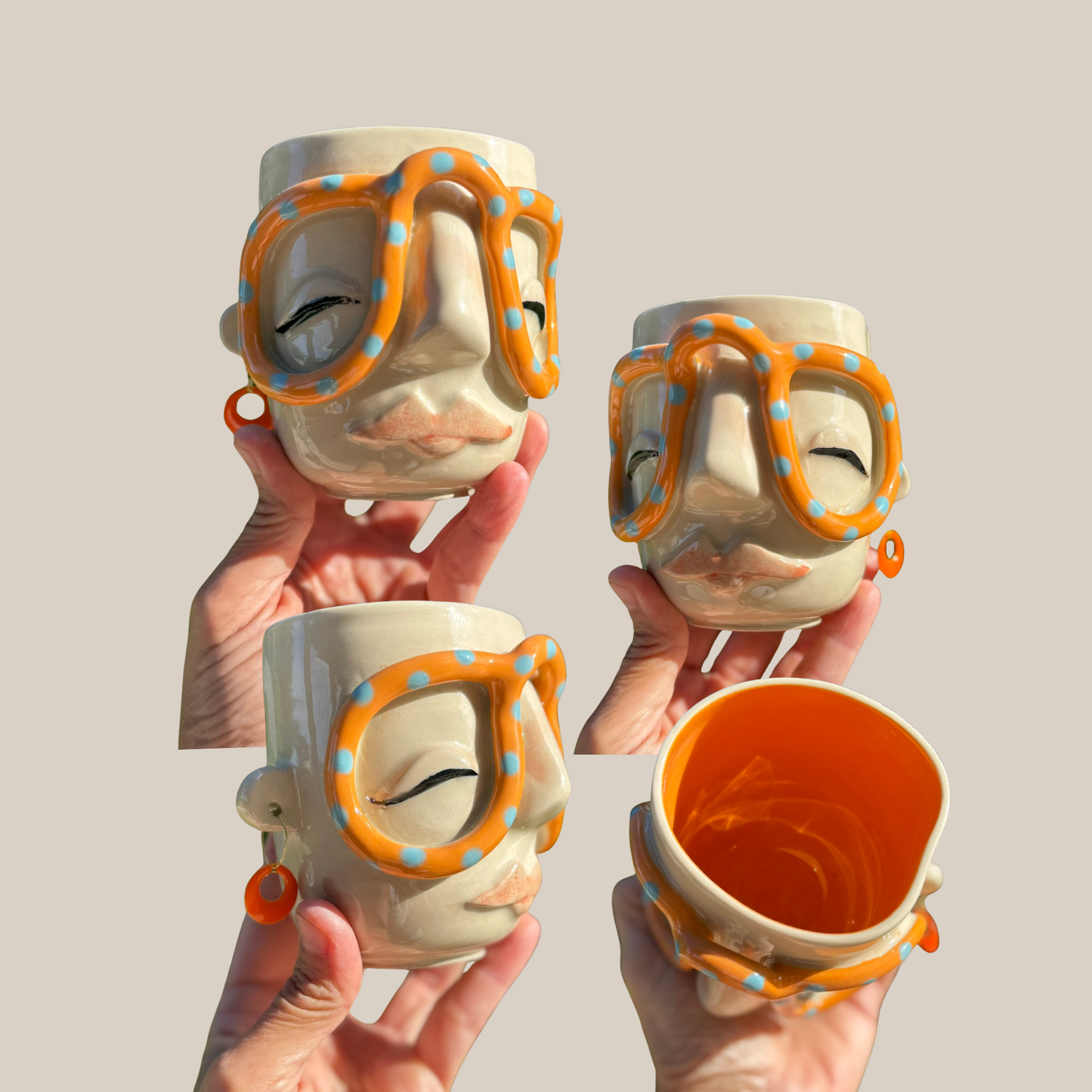Kiki kop 188 - Orange brille