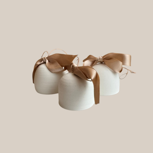 Klokker - 3 stk. porcelænsler