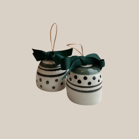 Klokker - 2 stk. m. grøn sæt nr. 4