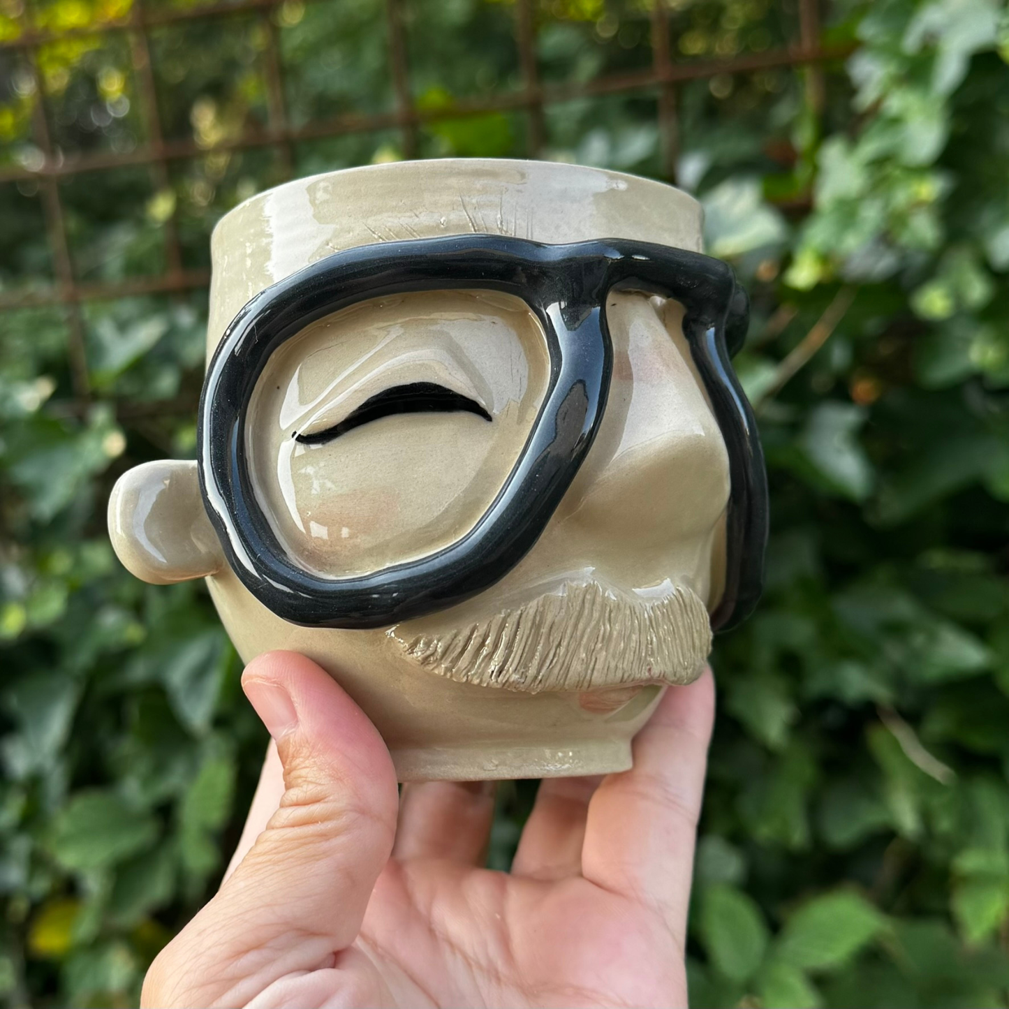 Kiki Moustache kop 212-Sort brille