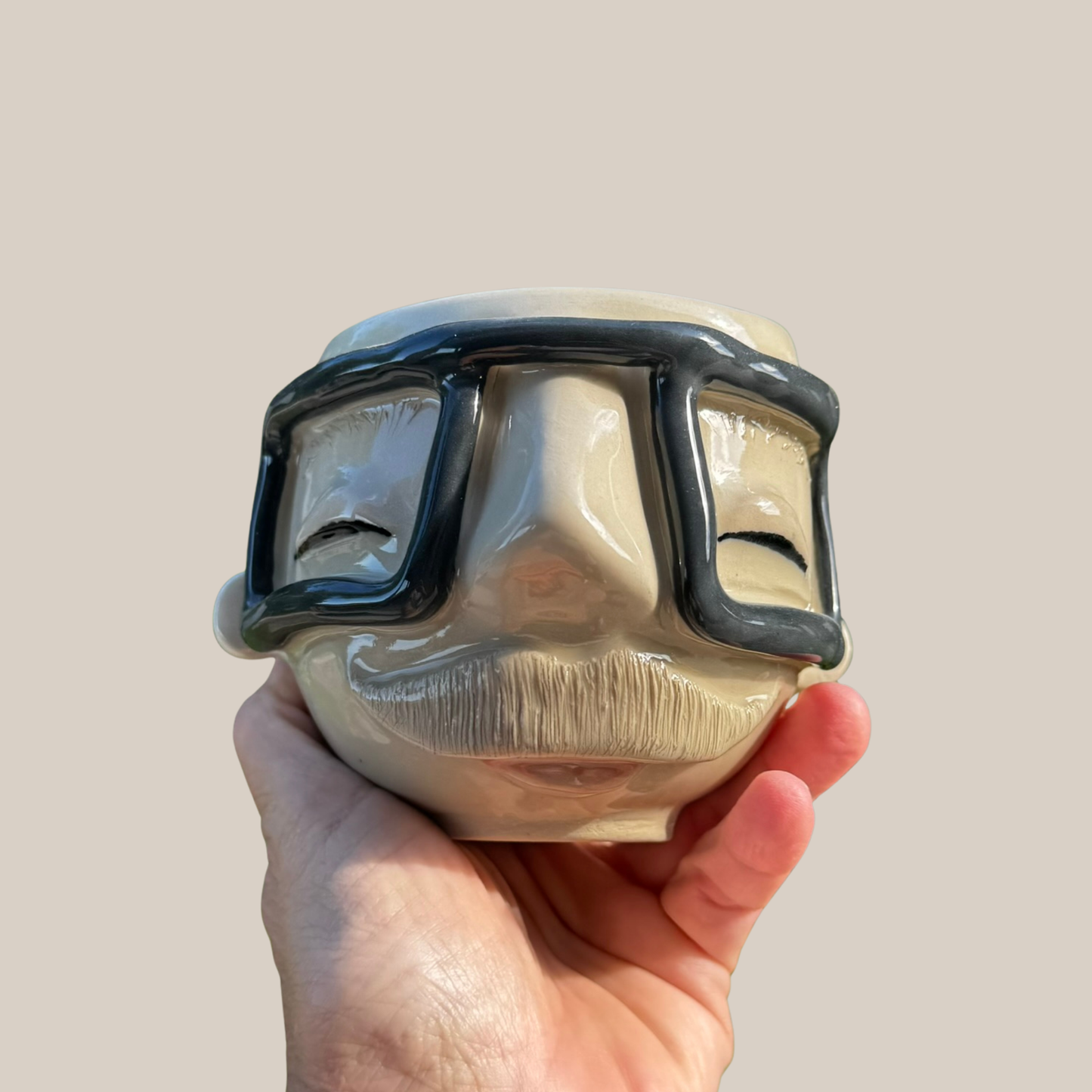 Kiki Moustache kop 197- sort brille